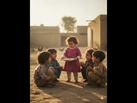 the little girl in village, Ai generated short video. #shortfilm
