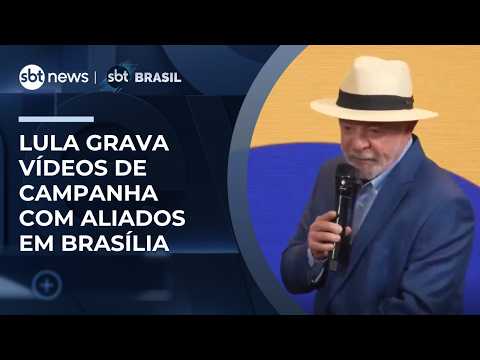 Lula grava vídeos de campanha com aliados de 18 estados | #SBTBrasil