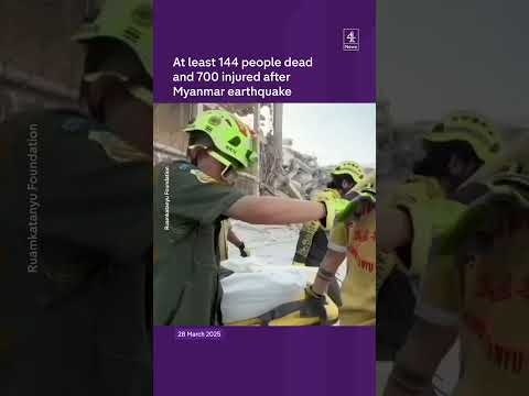 At least 144 people killed in Myanmar quake