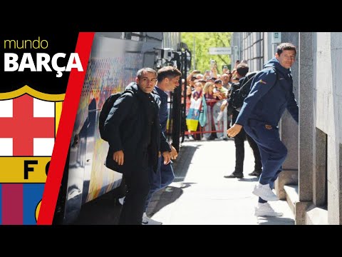 EL CLÁSICO | Así ha sido la llegada del Barça al hotel de concentración