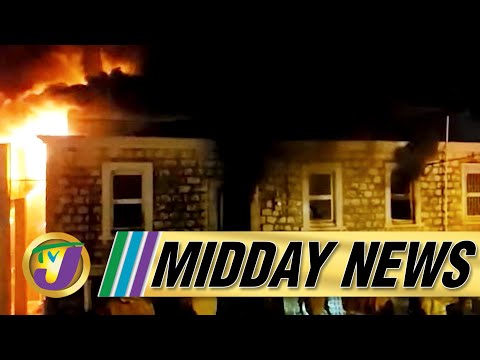 Massive Fire at Historic Courthouse | Rise in Praedial Larceny | TVJ Midday News - Feb 14 2022