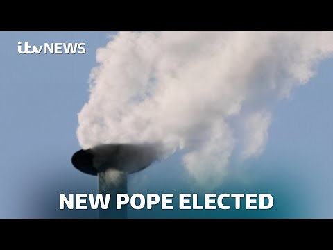 New pope elected as white smoke rises out of Sistine Chapel chimney | ITV News
