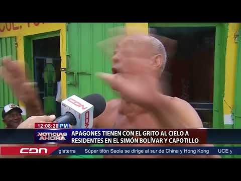 Apagones tienen con el grito al cielo a residentes en el Simón Bolívar y Capotillo