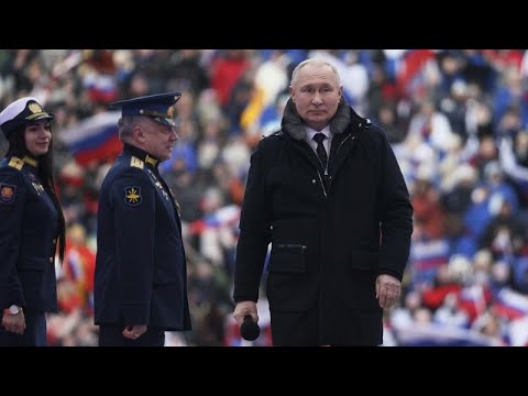 Ρωσία: Αποθέωση Πούτιν στο στάδιο Λουζνίκι - Χαιρέτισε τα ρωσικά στρατεύματα στην Ουκρανία