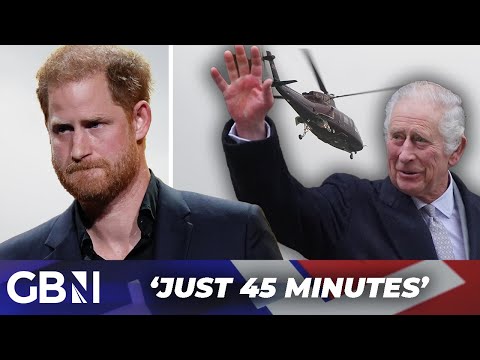 'Harry spends just 45 minutes with Charles... and Duke and William have no plans to meet at all'