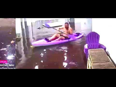 FLORIDA MAN STREAMS LIVE FROM HIS FLOODED HOME - HURRICANE HELENE