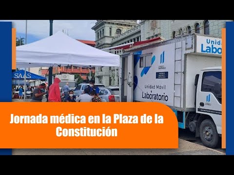 Jornada médica en la Plaza de la Constitución