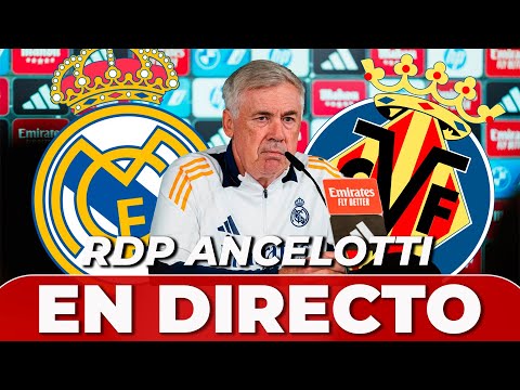 ANCELOTTI EN DIRECTO, rueda de prensa post | REAL MADRID vs VILLARREAL | LIGA ESPAÑOLA