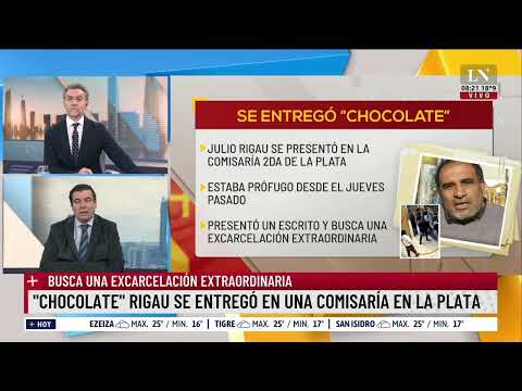Chocolate Rigau se entregó en una comisaría en La Plata