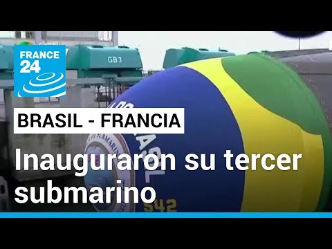 Macron y Lula da Silva inauguraron el tercer submarino producto de pacto franco-brasileño
