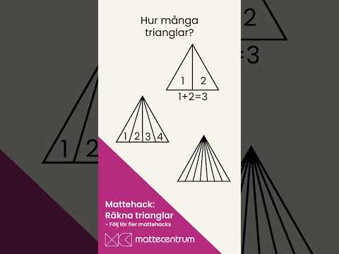 Triangeltrick: Räkna Trianglar Snabbt! #matte #shorts