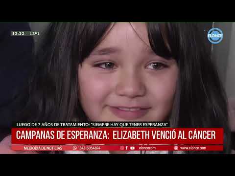 Elizabeth culminó su tratamiento contra el cáncer y tocó “campanadas de esperanza”