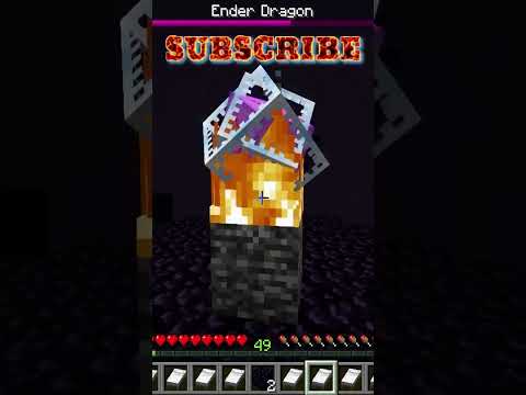 Can You CHEESE the Minecraft ENDER DRAGON?! #shorts #minecraft