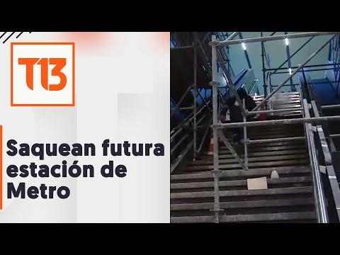 11 de septiembre: Futura estación de Metro Hospital El Pino en San Bernardo amaneció saqueada