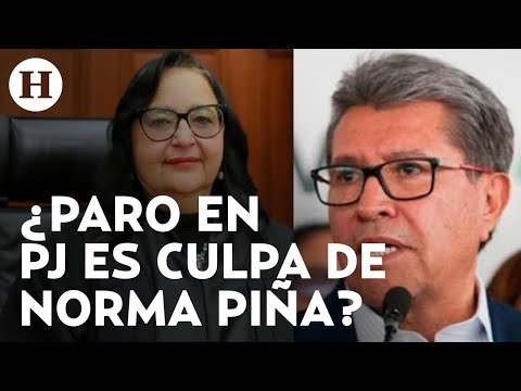 La ley no permite paros locos Ricardo Monreal culpa a Norma Piña por protesta contra reforma al PJ