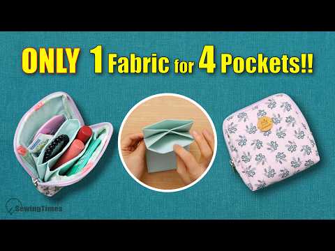 Stop Losing Your Small Items! Make This 4-Slot Inner Pocket Pouch