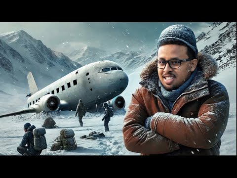 Diyaarad kudhacdey buuro baraf ah dhexdooda