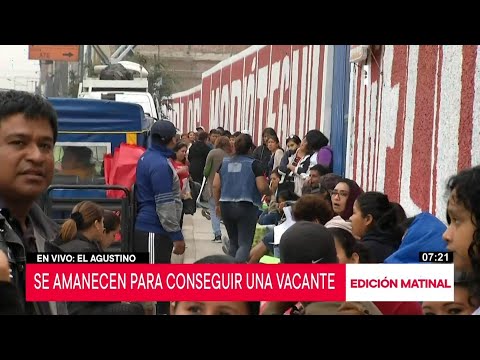 Matrículas 2020: padres de familia se amanecen para conseguir vacante en El Agustino