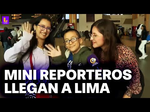 Mini Reporteros de Latina llegan a Lima para conocer las instalaciones del canal