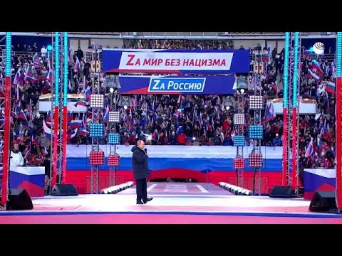 Putin reitera su discurso en un concierto ante miles de simpatizantes