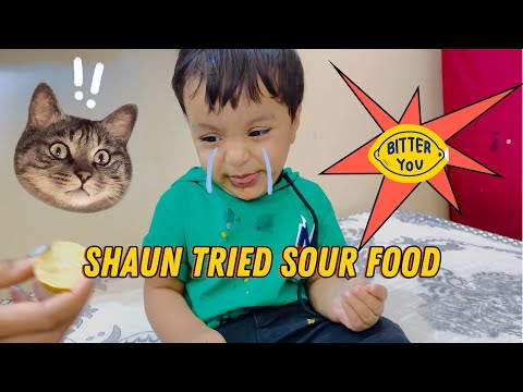 Shaun tried sour food 🍱 |naught face expression