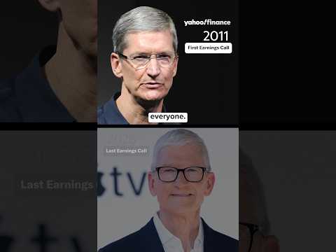 Tim Cook's first and last earnings calls as Apple CEO