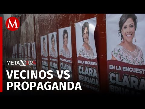 Ciudadanos exigen limpieza en las calles por la basura electoral en CdMx