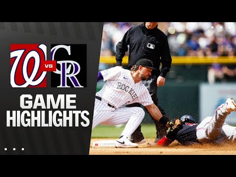 Nationals vs. Rockies Game 1 Highlights (4/20/25) | MLB Highlights