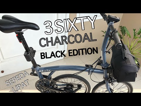 Sepeda Lipat 3SIXTY Charcoal Black Editon