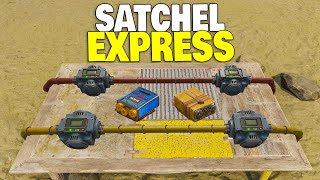 YouTube thumbnail for JordanRants's video titled 'I Built a Fully Automated Satchel Factory as a Solo in Rust'