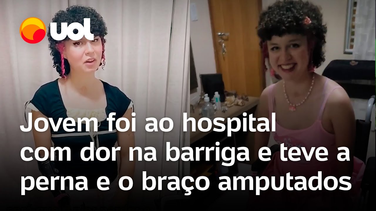Jovem vai ao hospital com dor na barriga e tem membros amputados Acordei sem perna e braço