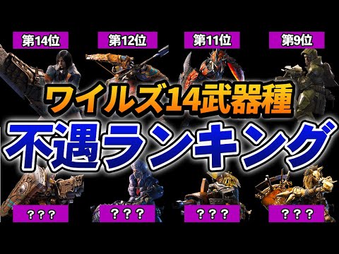 モンハンワイルズの不遇な武器種ランキング TOP14