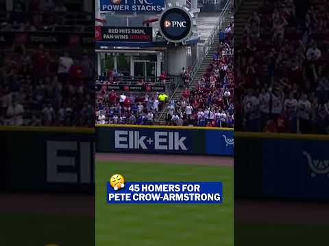 피트 크로우-암스트롱의 45호 홈런 카일 슈워버와 함께 MLB 홈런 공동 선두에 올랐습니다!