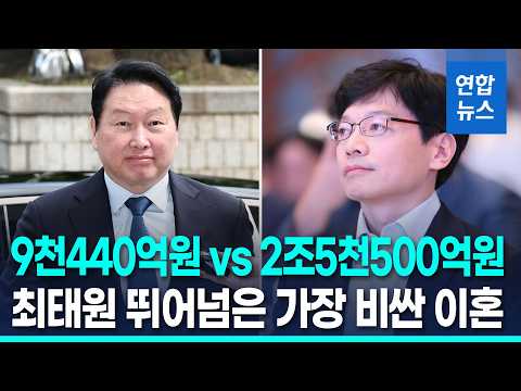 천문학적 이혼 <strong>재산분할</strong>…비슷한 듯 다른 최태원·권혁빈 판결 / 연합뉴스 (Yonhapnews)