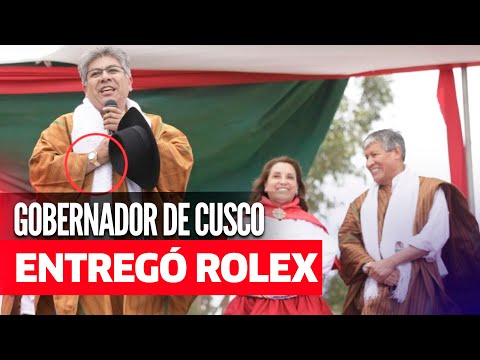 GOBERNADOR DE CUSCO sostuvo que RELOJ ROLEX que lució se lo 'facilitó' WILFREDO OSCORIMA | #LR