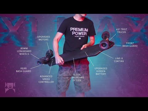 It actually looks and feels like a longboard! 2021 Exway X1 Max electric skateboard