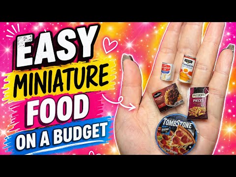 DIY Mini Food | DIY Miniature Food | DIY Dollhouse Food
