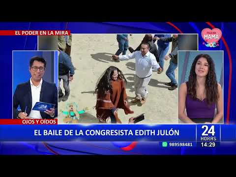 Cajamarca: congresista Edith Julón se jaranea en su viaje a Chalamarca