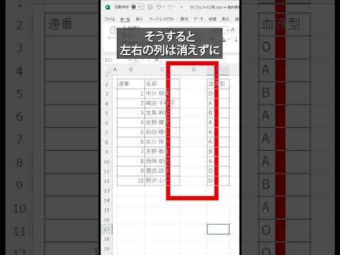 罫線の消し方#excel