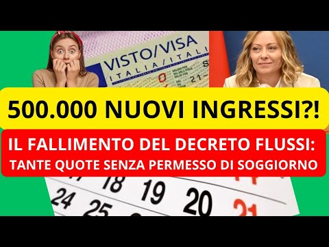 ♦️ I numeri che attestano il fallimento del sistema dei decreti flussi: https://permessodisoggiorno.org/il-decreto-flussi-non-funziona-tutti-i-numeri-del-fallimento-annunciato/💥 Numero quote previste nel decreto flussi del triennio 2026 - 2027 e 2028 e link ai risultati dei decreti flussi precedenti: https://permessodisoggiorno.org/decreto-flussi-2026-2028-programmati-quasi-500-000-ingressi-regolari-di-lavoratori-stranieri/🔴 Le novità introdotte dal Governo per provare a risulvere i problemi nel decreto flussi: https://www.youtube.com/watch?v=DeMbJbv51f8Arresti, sequestri e truffe nel decreto flussi: https://www.youtube.com/watch?v=rmR0I6YbOh8♦️ Guida prenotazione assistenza e #consulenza: https://shorturl.at/OWWje💥 I dettagli sul decreto #flussi: https://www.youtube.com/watch?v=vl-Mn91YZFA&list=PLpbJXZWp6K7eY5Ga6mXxj6oF39tBUI8Ar&index=62💥 Possibilità di lavorare durante la #conversione del permesso di soggiorno da lavoro stagionale in lavoro subordinato o autonomo: https://www.youtube.com/watch?v=gDcZcKkhgKg💥 Ecco un riassunto della nuova circolare sulle possibilità di lavorare durante la conversione del permesso di soggiorno per lavoro stagionale in lavoro subordinato: https://shorturl.at/jlYHU🎯 Spiegazioni sulla conversione permesso di soggiorno da lavoro stagionale in lavoro non stagionale: https://www.youtube.com/watch?v=P7qOEjVCFlo⚡ Dettagli sulle novità nella conversione: https://permessodisoggiorno.org/novita-introdotte-dal-dl-145-2024-sulla-conversione-dei-permessi-di-soggiorno-per-lavoro/♦️ Altri dettagli sul contratto di soggiorno e quando bisogna firmarlo: https://permessodisoggiorno.org/in-quale-momento-bisogna-firmare-il-contratto-di-soggiorno-per-quale-tipo-di-permesso-di-soggiorno/