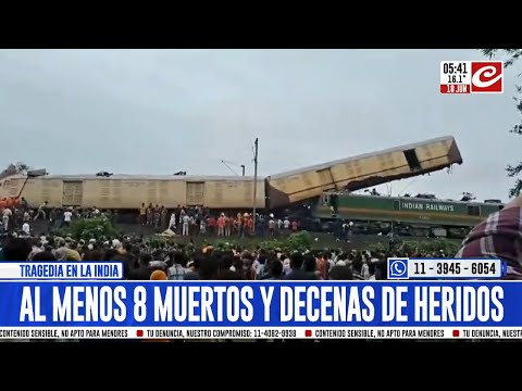 Tragedia en las vías: choque de trenes deja varios muertos y decenas de heridos