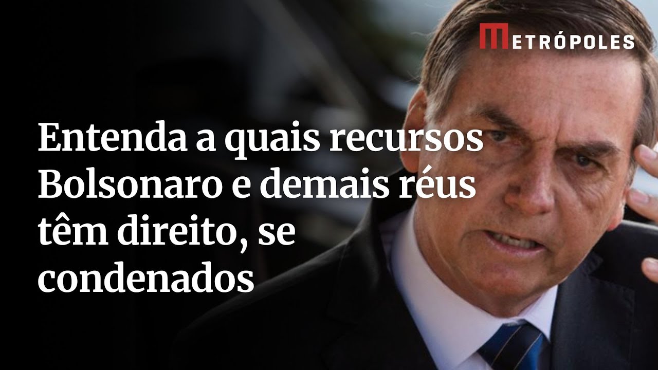Entenda a quais recursos Bolsonaro e demais réus têm direito, se condenados