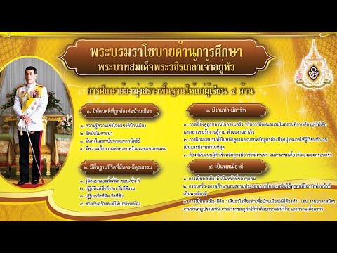 การน้อมนำพระบรมราโชบายด้านการศ