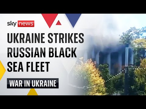 Ukraine War: Russia Black Sea building attacked by missile
