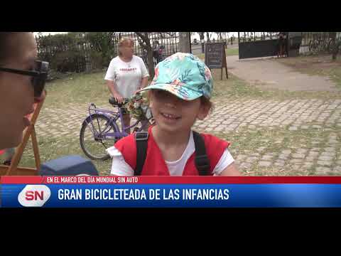 Gran Bicicleteada de las Infancias. En el marco del Día Mundial sin Auto.