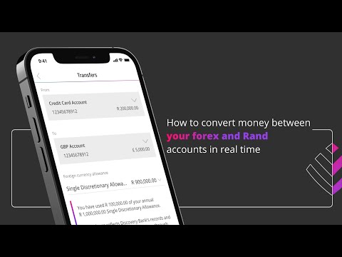 How to convert your money between forex and Rand accounts