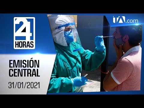 Noticias Ecuador: Noticiero 24 Horas 31/01/2021 (Emisión Dominical - Central)