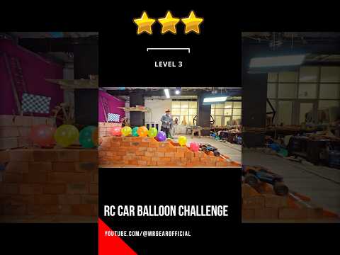 RC Car Balloon Character with Bricks Wall #rccar #challenge #balloons