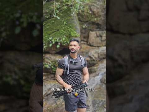 Grateful for days like this 🤍 #friends #waterfall #goa #nature #travel #lifestylevlog