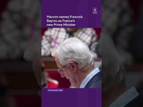 Francois Bayrou appointed French Prime Minister